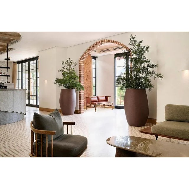 Pebble XS Brown Planter by Indigenus For Sale - Image 9 of 13