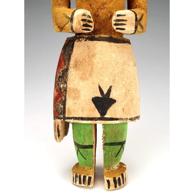 Painted Wood Kachina Style Figure (#1) For Sale - Image 4 of 10