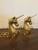 Mid-Century Modern Vintage Heavy Brass Unicorn Bookends - a Pair For Sale - Image 3 of 13