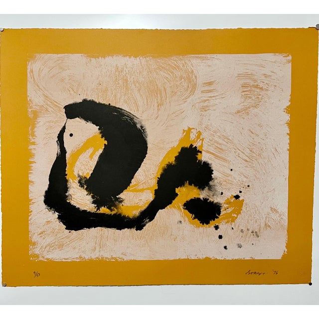 Printmaking Materials Cleve Gray, Lyrical Abstract Expressionist Lithograph Cleve Gray Lithograph Silkscreen Print, 1976 For Sale - Image 7 of 8