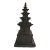 1960s Charcoal Painted Terracotta Pagoda Statue For Sale
