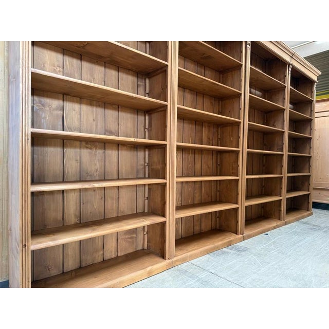 Large Bookcase in Spruce Wood For Sale - Image 5 of 18