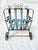 30's Wrought Iron Art Nouveau Style Chaise Fully Extended For Sale - Image 9 of 9