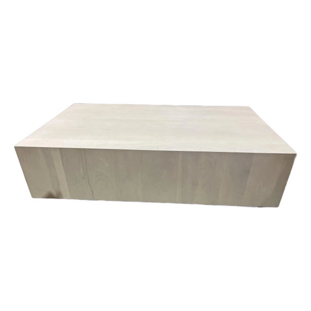 Four Hands Ashen Gray Wood "Hudson" Coffee Table For Sale