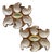 Vintage French Majolica Oyster Plates from Vallauris, 1950s, Set of 2 For Sale