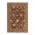 Shabby Chic 1990's Tabriz Pak-Persian Red/Gold Wool Rug - 4'1'' X 6'1''V For Sale