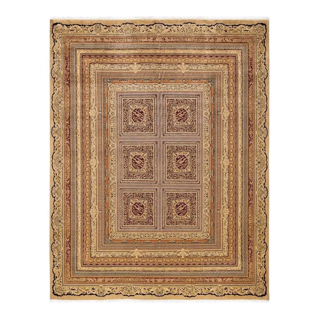 Yellow Mogul, One-of-a-Kind Hand-Knotted Area Rug in Yellow, 8' 0" x 10' 3" For Sale - Image 8 of 8