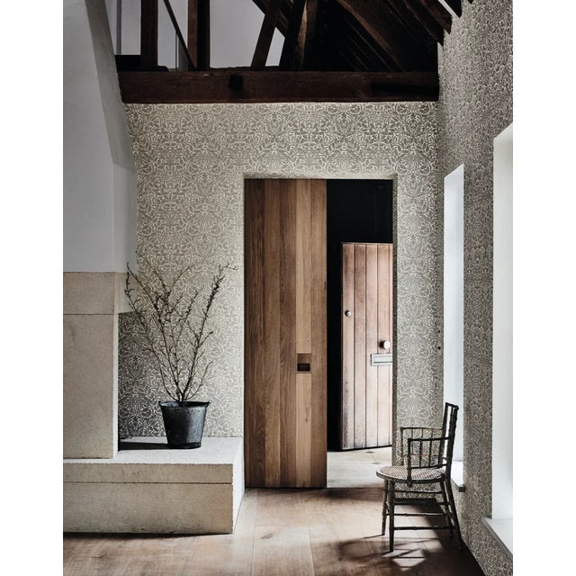 Morris & Co Pure Acorn Wallpaper in Chalk/Silver a Sample Chairish