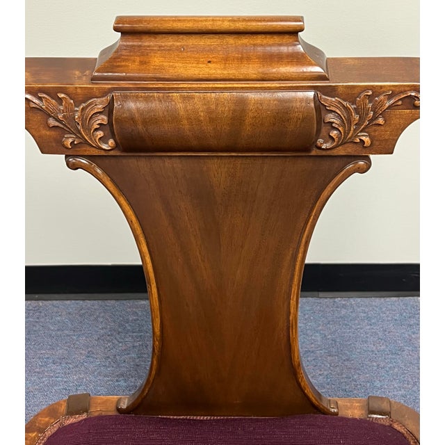 Traditional 19th Century Mahogany Carved Georgian Armchair For Sale - Image 3 of 11