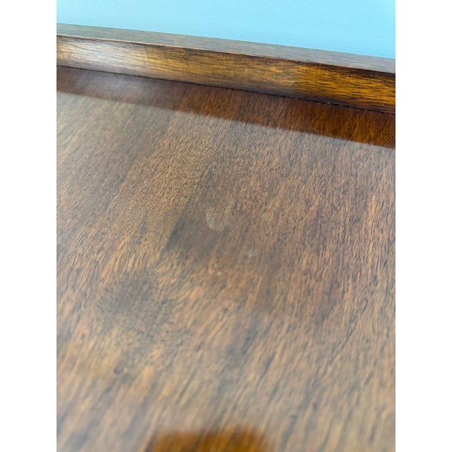 Wood Art Deco Style Glass and Wooden Display Cocktail Cabinet, 1950s For Sale - Image 7 of 12