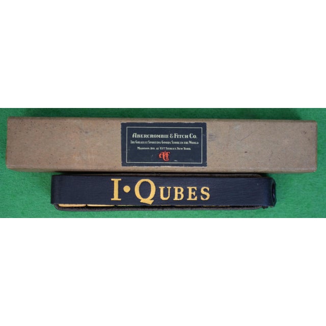 Box Sz: 1" x 6 3/8" x 7/8"D I-Qubes is a vintage 1948 word dice game by the Capex Company where players roll seven...