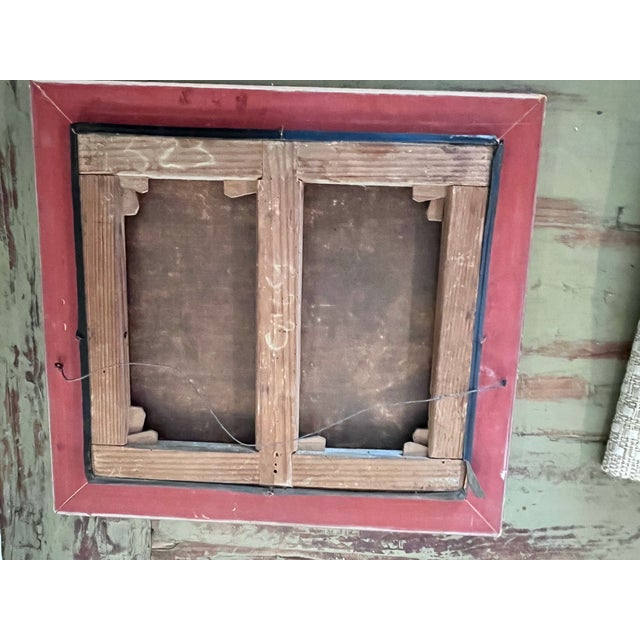 Antique European Oil on Canvas Genre Painting in Ornate Carved Frame For Sale - Image 9 of 12