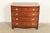 English Baker Furniture Georgian Banded Mahogany Bow Front Chest of Drawers For Sale - Image 3 of 14
