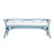 Wood Charlotte Bench - Pool Blue For Sale - Image 7 of 7