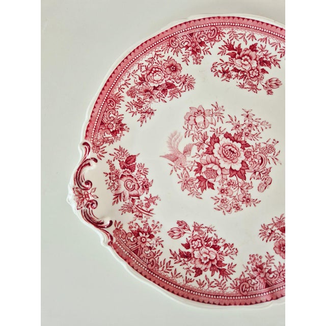 Villeroy & Boch - Fasan Tray with decorated handles and Asian pheasant decoration Diameter 29.5 cm Produced between 1947...