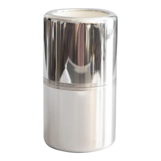 Vintage French Christofle Silver Plate Wine Bottle Chiller Cooler For Sale