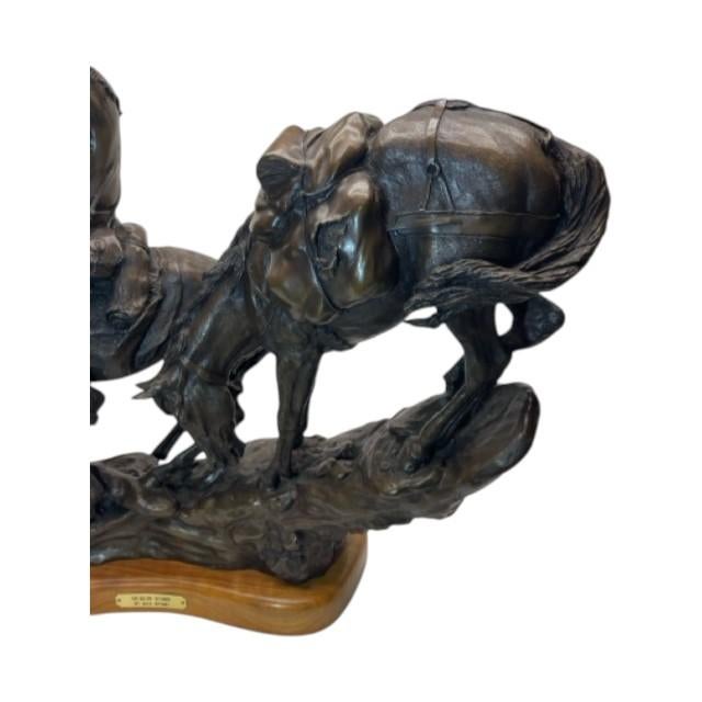 1970s Rare Jack Bryant Bronze Sculpture "Headin Down" | Limited Edition 13/20 For Sale - Image 6 of 14