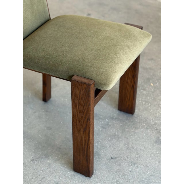 Arched Oak Dining Chairs- Set of 6 For Sale - Image 14 of 14