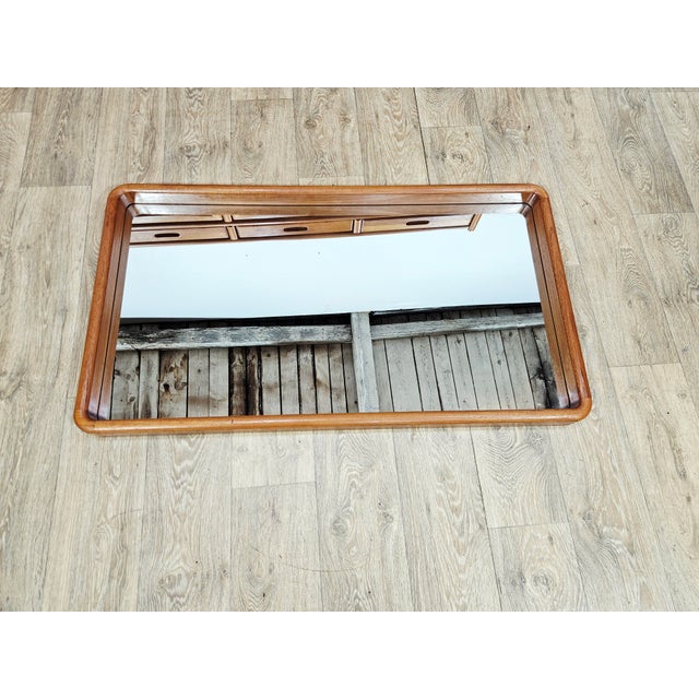 Aksel Kjersgaard Danish No. 206 Wall Mirror in Teak by Aksel Kjersgaard for Holstebro Møbelfabrik, 1960s For Sale - Image 4 of 11
