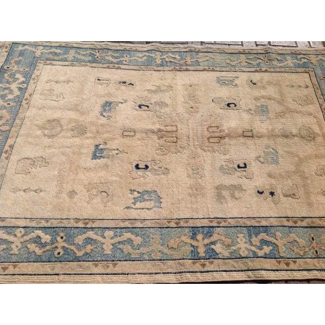 Antique Oushak Rug - 5'4" x 8'1" For Sale - Image 4 of 7