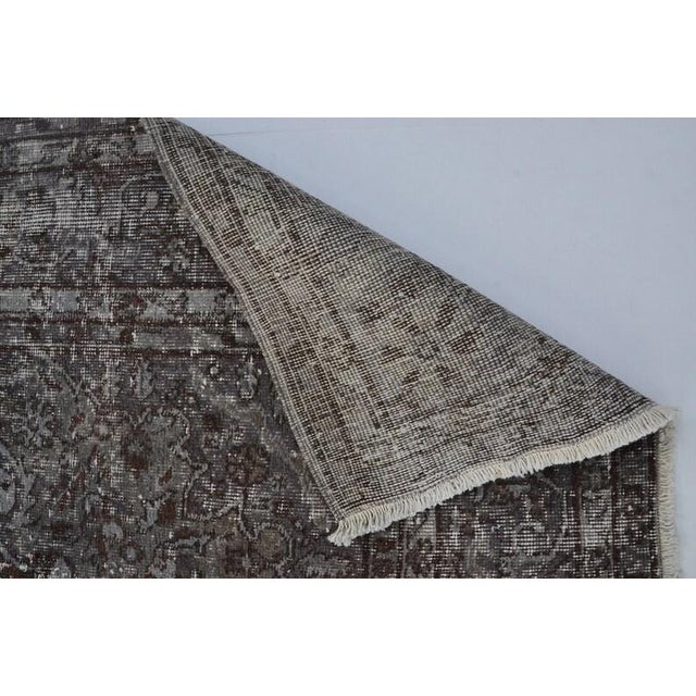 Vintage Turkish Rug, Japandi Style Minimalist Area Rug For Sale In Phoenix - Image 6 of 10