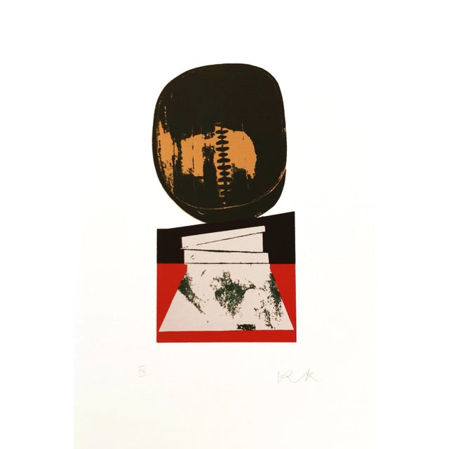 Artist: Ronald King Country: Brazil ? UK Title: The yeoman Medium: Screenprint? ? (in four colors) Marks: Pencil signed &...