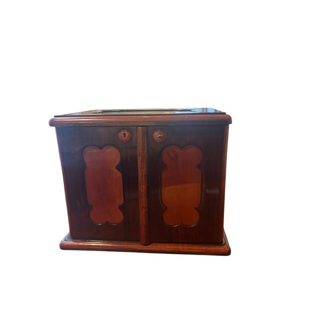 Brown Biedermeier Apothecary Box in Walnut For Sale - Image 8 of 8