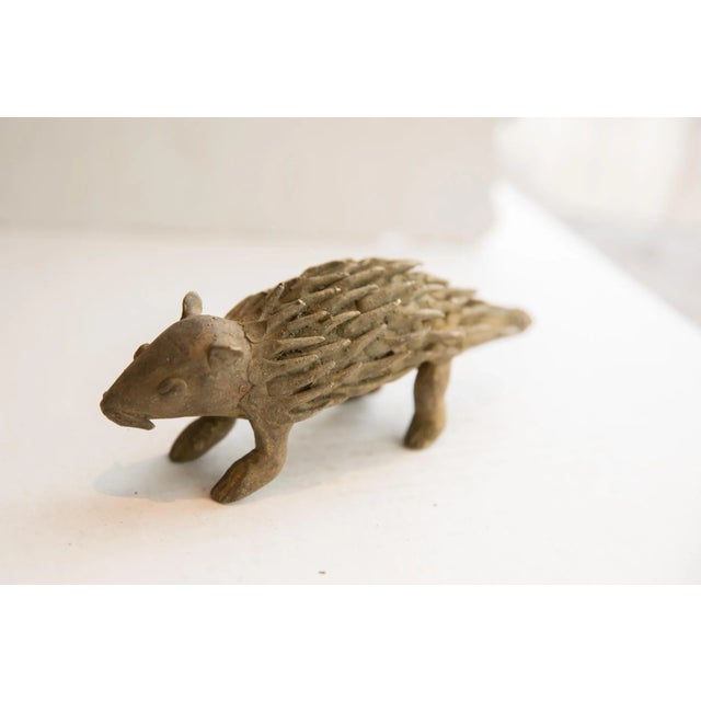 Old New House Vintage African Porcupine Sculpture For Sale - Image 4 of 5