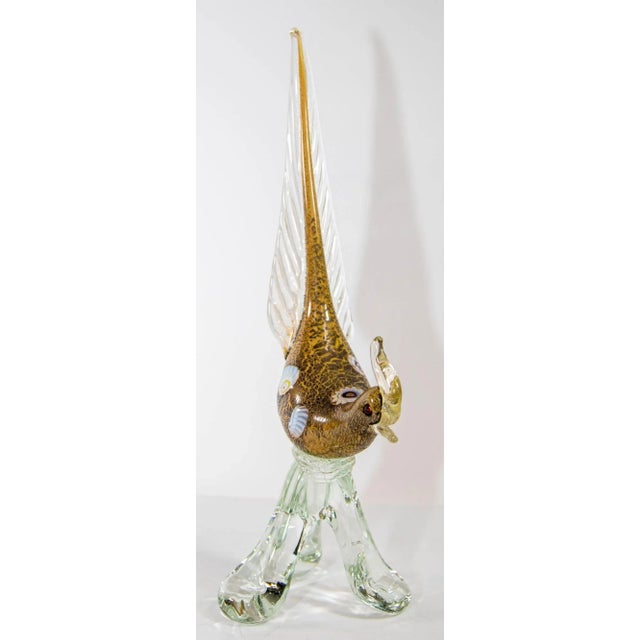 Italian Murano Art Glass Pheasant Bird Sculpture 1960s For Sale In Palm Springs - Image 6 of 12