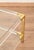 Large Italian Square Coffee Table in Brass and Acrylic from Hollis Jones, 1970s For Sale - Image 10 of 12