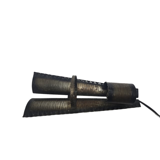 Brutalist Polish Brutalist Wall Lamp, 1970s For Sale - Image 3 of 13