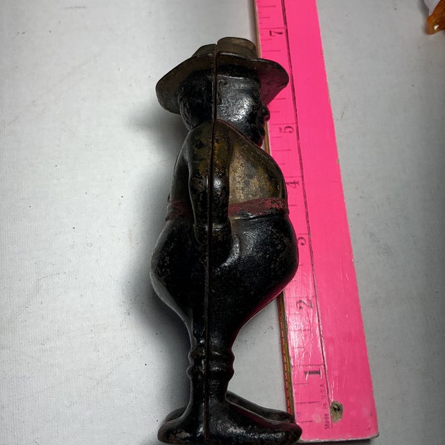 1910s Antique Ac Williams Cast Iron Still Bank For Sale - Image 5 of 10