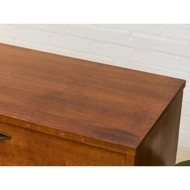 Wood Basset Vintage Four Drawer Highboy For Sale - Image 7 of 12