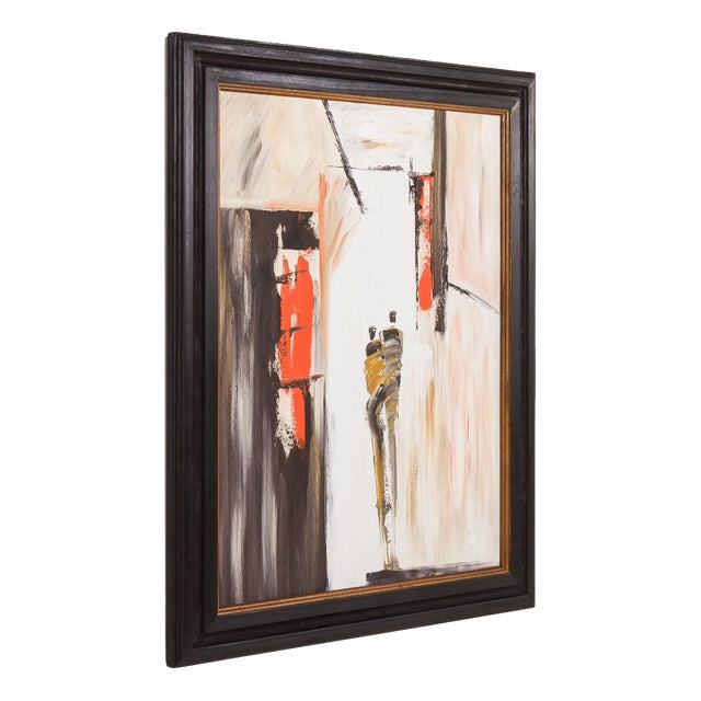 Danish Artist, Abstract Composition, 20th Century, Oil on Canvas For Sale