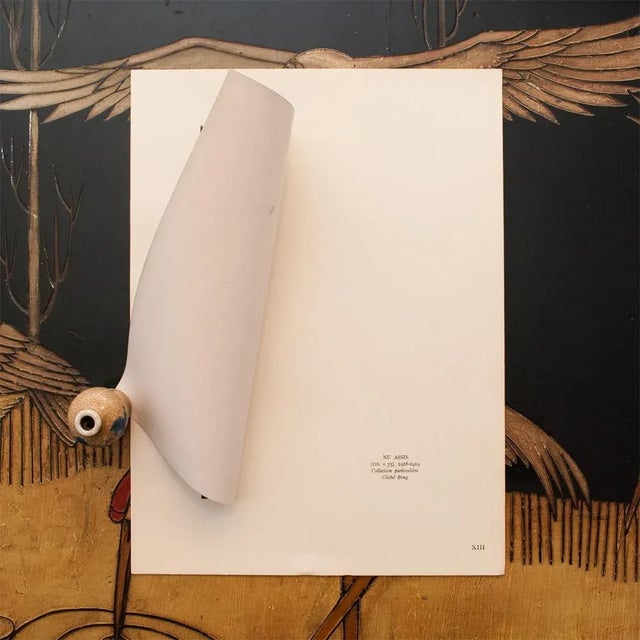 Amedeo Clemente Modigliani 1947 Amedeo Modigliani "Seated Nude", First Edition Parisian Lithograph For Sale - Image 4 of 7