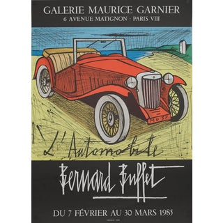 L'Automobile Lithograph Poster after Bernard Buffet For Sale