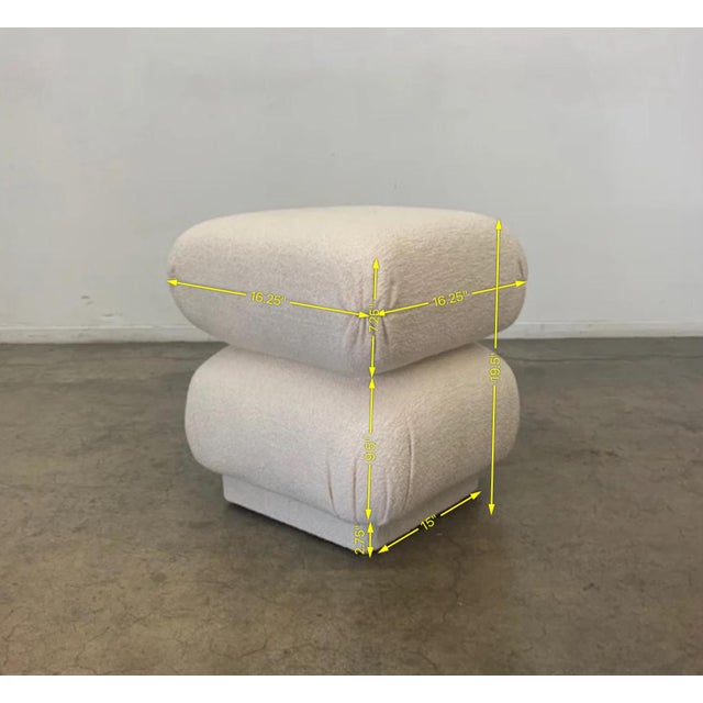 Bon Bon Ottoman by Vintage on Point For Sale - Image 9 of 9