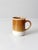 Vintage 1970s Brown Tan and Cream Ceramic Coffee Mug For Sale - Image 12 of 12