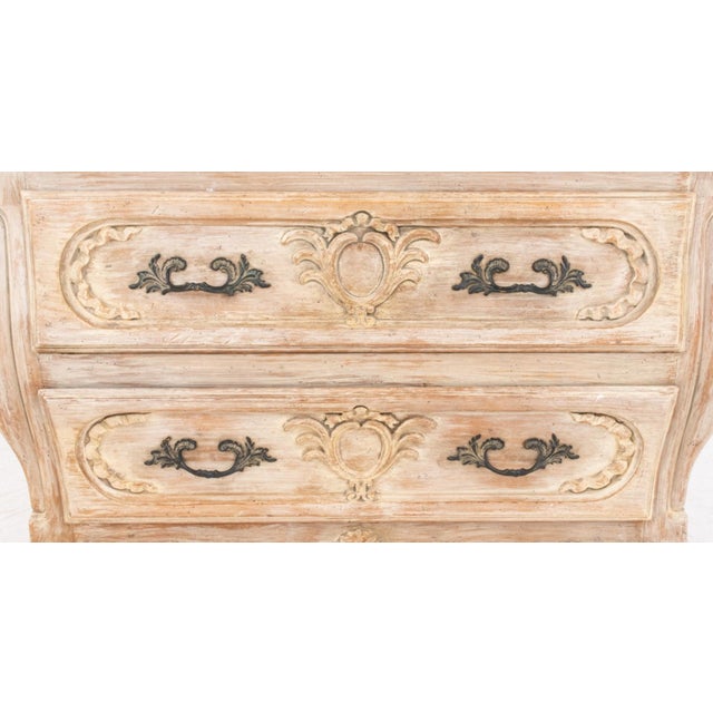 Early 20th Century French Provincial Style Bombe Two Drawer Chest For Sale - Image 5 of 7
