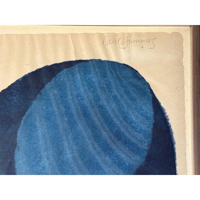 Original Signed Carol Summers "Colle Val D'Elsa" Woodcut, Framed For Sale - Image 4 of 8