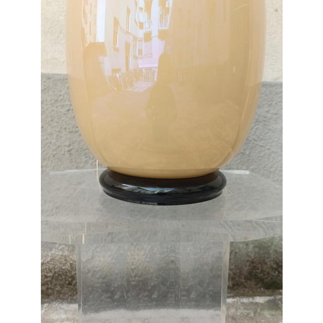 Glass Murano Glass Table Lamp by Tommaso Barbi, Italy, 1950s For Sale - Image 7 of 8