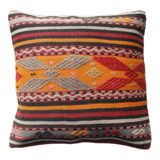 Contemporary Pillow Cover Made From Kilim Rug For Sale