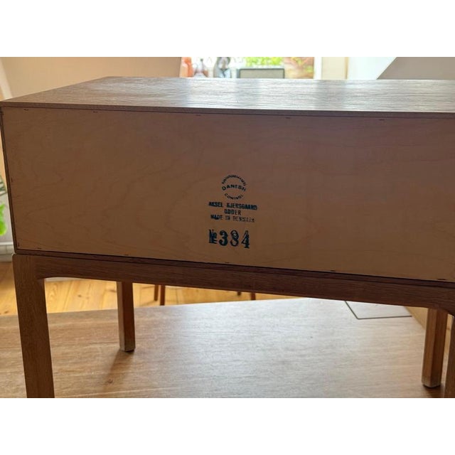 Mirror and Drawer Cabinet in Oak by Kai Kristiansen, 1960s, Set of 2 For Sale - Image 6 of 12