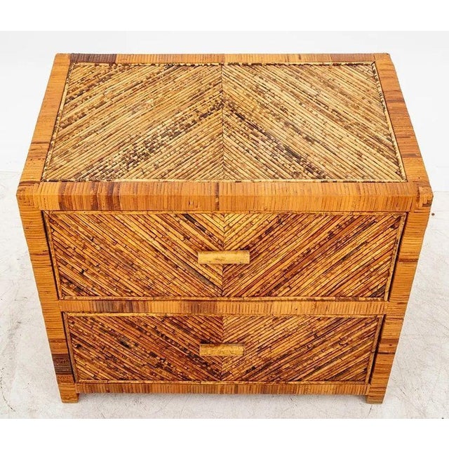 Vintage Italian Rattan Side Table For Sale In Dallas - Image 6 of 6