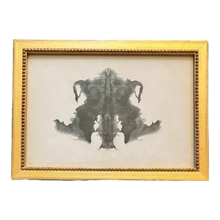 1930’s Original Hermann Rorschach Inkblot Tests or Psycho Diagnostic Plates Framed For Sale