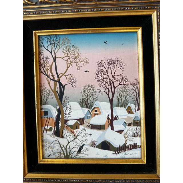 Original Oil Painting, Signed by French Artist Sibinovic For Sale - Image 9 of 11