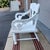 Antique White Painted Plank Seat Arm Chair, Pennsylvania, Circa 1860-1880 For Sale - Image 12 of 16