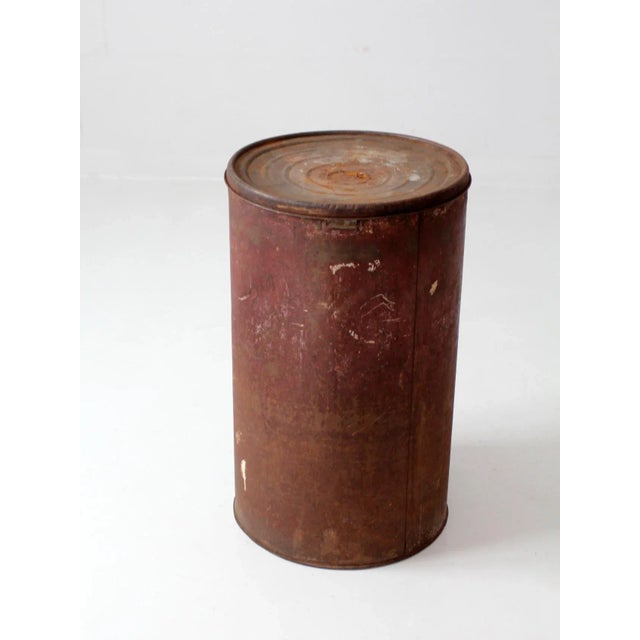 Metal Antique Metal Flour Bin For Sale - Image 7 of 12