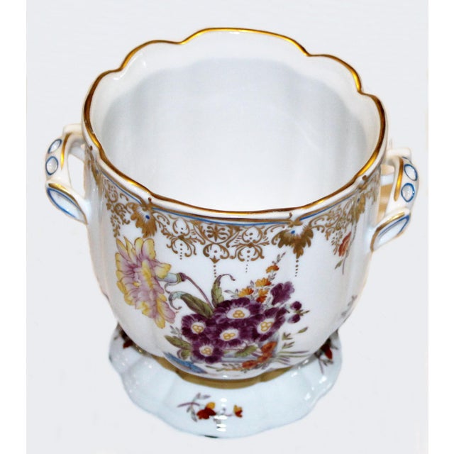 1960s Chelsea House Porcelain Gilded Vase | Chairish