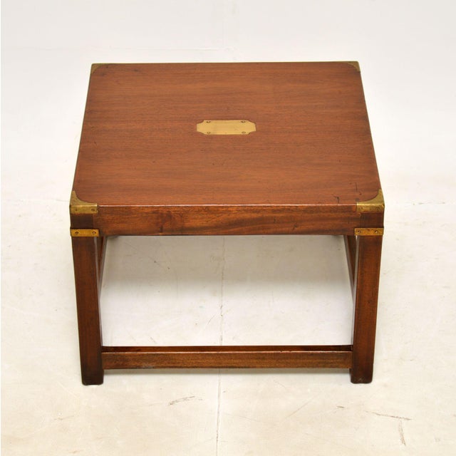 A smart and very well made antique military campaign side / coffee table. This was made in England, it dates from around...